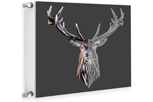 ‎TMK ARTDEKO TMK ArtDeko Heizkörperverkleidung mit Magnet Stilvolle Optik 60x60 Heizkörperabdeckung, Hirsch