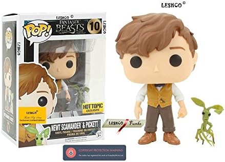 Fantastic Beasts Funko POP! Movies Newt Scamander &amp; Picket Hot Topic Exclusive Vinyl Figure #10