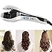CoFashion Fashion LCD Display Anion Harmless Ceramic Hair Curling Wand Automatic Easy Time-saving Smart Thermostat Hair Curling Iron Wave Curl Curler Studio Hair Beauty Salon Valentine's Day Gift White Pear Exquisite Packaging Box