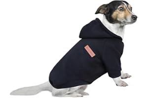 HuaLiSiJi Sweat à Capuche pour Chien, Pull Petit, Doux et Confortable, Super Chaud, Bien Conçu, S'enfile Bien (XXX-Large, Noir)
