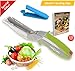 Produktbild FabQuality Clever Cuttermesser Cutter 6-in-1 Küche Werkzeug Slicer Dicer Gemüse Chopper Ersatzmesser - Bonus Messer Gesunde Ernährung ebook enthalten (Englisch)