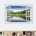 Produktbild Hjtktt 3D Fenster Dekoration Wald Feuchtgebiet Diy Malerei Zimmer Schlafzimmer Dekoration Diy Landschaft Poster Tapete 70 * 50 Cm