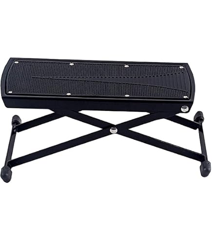 MAX GP15 Repose-Pied Guitare Antidérapant - Noir, Accessoire Musique Électronique et DJ, Top Prix