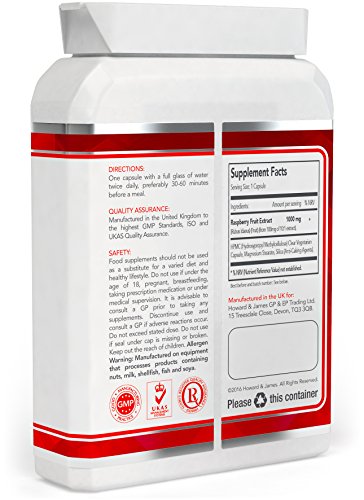 Raspberry Ketones 60 Capsules 2000mg Daily Serving | Vegetarian & Vegan Friendly Capsules | Max Strength for Men or for Women (60 Capsules) - Image 7