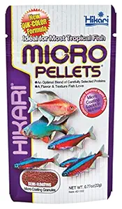 Hikari Tropical Micro Pellets Tetra,Barbs and Small-Mouthed Fish Food, 22g