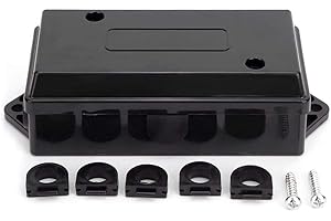 Akozon Trailer Junction Box, Junction Box American 7-way Trailer Waterproof Wire Junction Box Trailer Light Kit Trailer Wiring Harness Kit Trailer Light and Wiring Kit Trailer Light Trailer