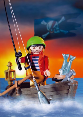 Preisvergleich Produktbild PLAYMOBIL 3937 - Pirat / Ruderboot