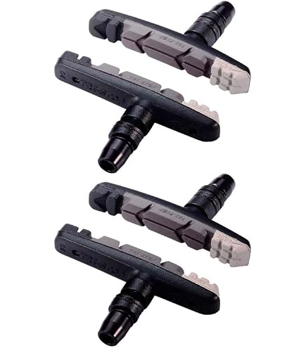 BBB Bremsschuhe Road TechStop BBS-22T – 4er Set, Triple Color, Für Shimano/SRAM Rennrad-Bremsen