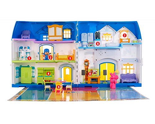 LINAG Niños Muñecos Casasplantillas Rompecabezas DIY Pretender Jugar Casa Decoración Juguetes Miniatura Modelo Muebles Accesorios Puzzle Regalo Plástica Cumpleaños Toy-5947,Pink