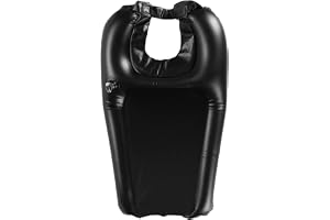 Hopzab Inflatable Hair Wash Basin, Portable for Elderly Disabled | Black inflatable hair wash basin, easy drainage no-spill design, portable for bed wheelchair, home travel use, quality PVC