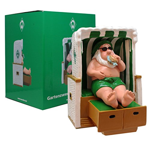 Preisvergleich Produktbild SV Werder Bremen Gartenzwerg "Strandkorb"