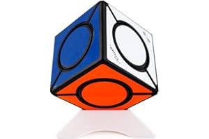 FunnyGoo Oostifun MOFANGGE Fangyuan Skewb Irregular Six Spot Cube Puzzle Mo Fang GE fangyuan Skewb Puzzle Cube Negro con Soporte para un Cubo