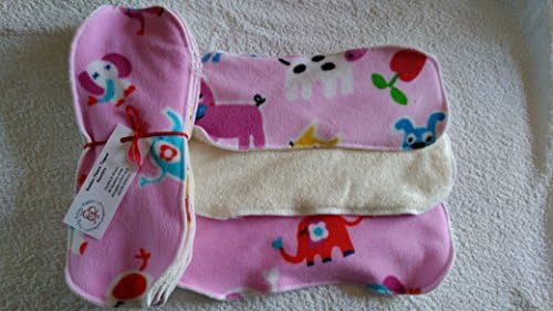 Easy Peasy Bamboo Fleece Topped Nappy Booster pk 5 Girl Prints