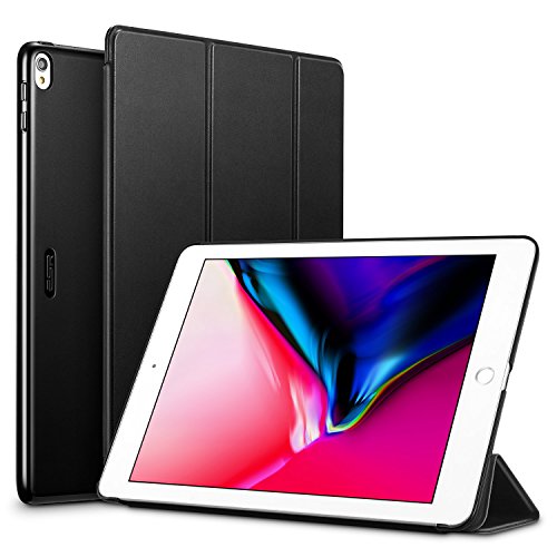 iPad Pro 10.5 Hülle, ESR® Yippee Series Auto aufwachen/Schlaf Funktion Ledertasche mit Schwarz Rückseite Abdeckung Leichtgewicht Anti-Kratzer Schutzhülle für iPad Pro 10.5 (Schwarz)
