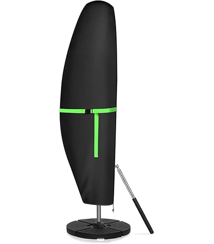 Combinatie Hawaii zweefparasol Deluxe d'grijs