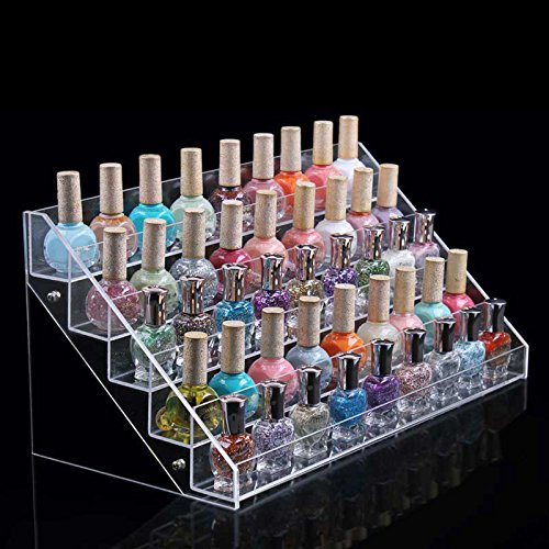 AllRight 5 Rack 60 Bottles Nail Polish Display Rack Nail Varnish Storage