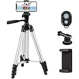 Phone Tripod,LINKCOOL 42" Aluminum Lightweight Portable Camera Tripod for Iphone/Samsung/Smartphone/Action Camera/DSLR…