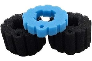 EYCCIER Tampon de filtre en mousse de remplacement, kit de filtre à support, solutions de bassin de mousse de remplacement, compatibles avec le seau Biopress Oase