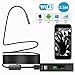 Produktbild Drahtlose Endoskop Wasserdichtes Endoskop Wifi Digital Inspektionskamera 1200P HD IP68 Rohrschlange Kamera Mit 8 LED Leuchten Für Iphone IOS Ipad, Samsung Android Smartphone, Tablet 3 Meter Schwarz
