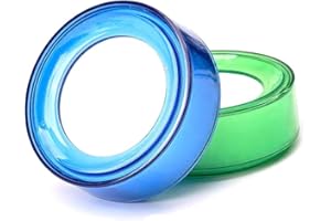 Kcopo, set of 2 finger wet office sponge with round plastic case, for cashier checkout