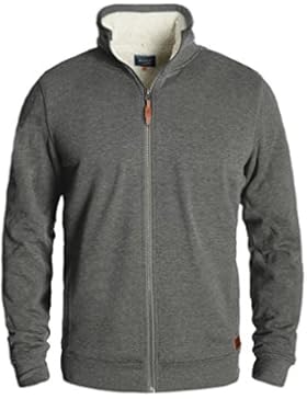 BLEND Tedox Herren Sweatjacke Stehkragen Teddyfutter