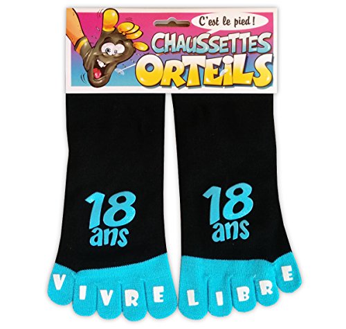 Book's Cover of Chaussettes orteils 18 ans noirbleu