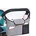 Produktbild Chenqi Pram Organizer, Kinderwagen Tasche Baby Buggy Diaper Universal Multifunktions Aufbewahrungstasche Reißverschluss Kinderwagen Zubehör wasserdicht