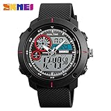 Easy Go Shopping Mode-Sportuhr Männer Multi-Funktions-Dual Display elektronische Uhr Student Wasserdichte Uhr männlich (Color : 5)