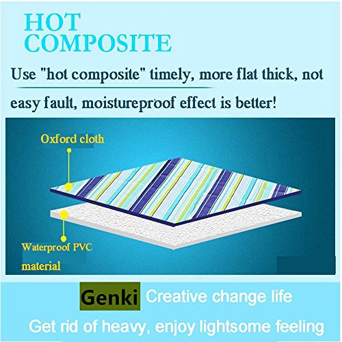 GenKi 180 x 150 cm Picknickdecke Picknickmatte Wasserdichte Stranddecke Baby Strand Matte Außendecke Campingdecke Matte Sandlose Strandmatte - 3