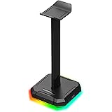 Redragon Scepter PRO HA300 with 10 RGB Lighting Modes and 4 USB Ports Tabletop Headphone Stand