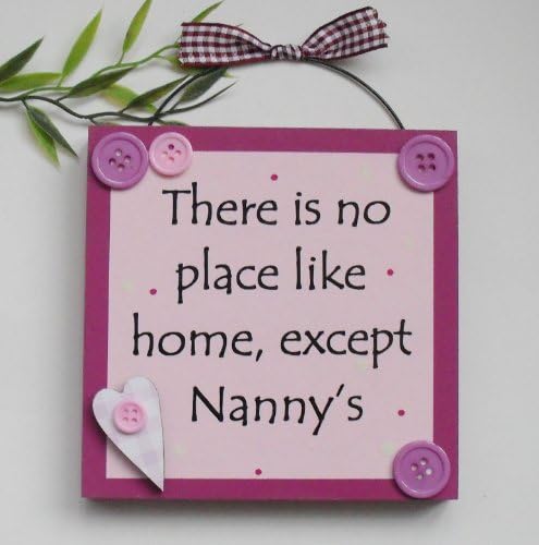 Nanny Gift Pink Wooden Keepsake Plaque