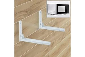 MEETOZ Acier inoxydable Support de four à micro-ondes pour cuisine avec étagère extensible pliable Vzer