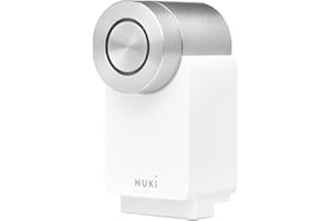 Nuki Smart Lock 3.0 Pro pour cylindre profilé européen, serrure de porte intelligente avec module WiFi pour accès à distance, serrure électronique intelligente rénovable, alimentation par batterie,