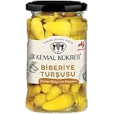 Kemal K&uuml;krer Biberiye Turşusu Cam Kavanoz 350 cc