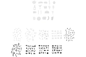 design letters Iconos de Comida for Tablero de Letras - 21 Piezas (Blanco) - Haga su Propia Tarjeta de menú u organice Comidas semanales en el Tablero de Letras
