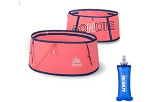AONIJIE Hydration Running Belt Waist Pack Travel Money Bag Trail Marathon Gym Workout Fitness Mobile Phone Holder with 250 ml Water Bottle