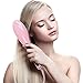 BEAUTY STAR® Hair Straighteners, Soriace Professional Digital Anti Static Ceramic Hair Straightening Brush Heating Detangling Hair Comb Paddle Brush For Faster Straightening Styling (Pink)