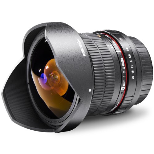 spécifications Walimex pro 8 mm 1:3.5 Fish-Eye II Objectif pour Pentax K Noir