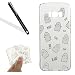 Produktbild Galaxy S8 Plus Hülle,HandyHülle für Samsung Galaxy S8 Plus,Leeook Kratzfeste Scratch-Resistant Hülle TPU Case Schutzhülle Silikon Crystal Kirstall Clear Case Durchsichtig Cartoon Ei Malerei Muster Transparent Weichem Silikon Schutzhülle Handy Gürtel Tasche Schutzhülle Hülle Case Cover Abdeckung Etui TPU Bumper Schale für Samsung Galaxy S8 Plus + 1 x Schwarz Eingabestift-Ei