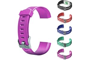 AGZHU Replacement Straps Bands, Adjustable Straps, Colorful Watchband Accessory Replacement Straps Fitness Tracker for ID115Plus HR Smart Watch