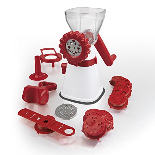 GOURMETmaxx 02255 Fleisch Wolf 17-teilig , rot / weiß - 2