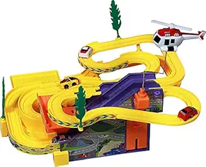 Rvold Track Racer Toy Game Thomas Car Racing Ramp Set Battery Operated Musical Kids Games