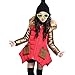 Produktbild Longra Baby Kinder Mädchen Winter Daunenmantel Daunenjacken mit Fellkapuze Kinder Baumwolle Winterjacke Kapuzenjacke Kapuzenmantel Trenchcoat Warm Outwear(4-10Jahre) (150CM 8Jahre, Red)