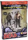 100% auténtico The Walking Dead Serie 4 Bloody Carl Grimes Y Abraham Ford Figura de acción en septiembre