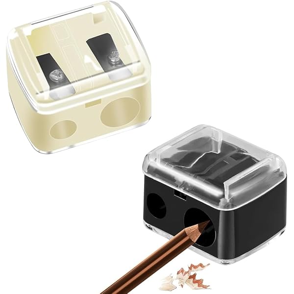2 Stück Makeup-Sharpener Anspitzer - Kosmetikspitzer Für Kajal, Augenbrauen- & Lippenstifte, Mit Präzisionsklinge, Handlich