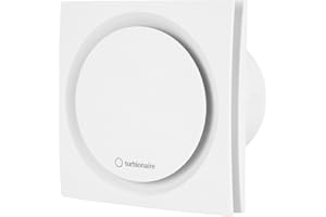 Turbionaire RING 120 SW Ventilateur Extracteur de Salle de Bain, 120 mm, Double Aspiration Périmétrique et Frontale, Blanc, Clapet Anti-Retour, Contre l'Humidité et la Moisissure