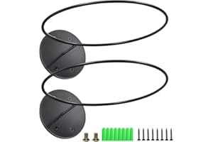 AMAZON BRAND - UMI Umi Expositor Mural de balones para Almacenamiento de balones de Baloncesto, fútbol o Voleibol, Negro, Pack de 2