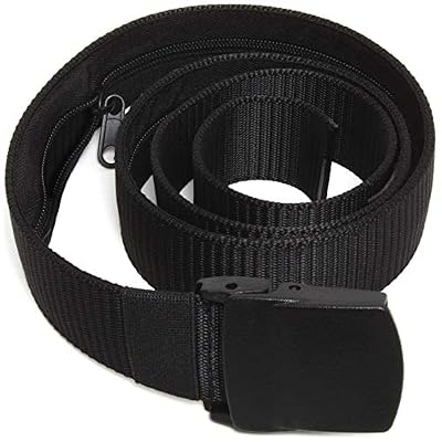 CampTeck U6889 Ceinture de Voyage Ceinture Cache de Sécurité Anti-vol - Nylon et Plastique, Voyage, Avion - Noir