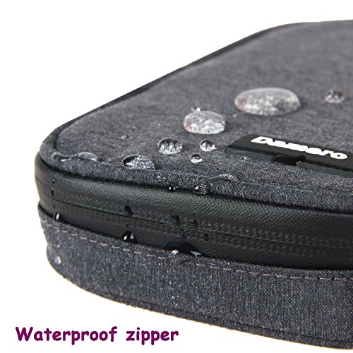 Damero Kleine Tasche für USB-Sticks und Speicherkarten, Aufbewahrungstasche Organiser Tasche für Zubehöre, Schwarz - 7