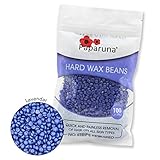 Hard Wax Beans by Paparuna - Lavender, 100g Bag, Wax Warmer Beans - for Hair Removal Bikini/Body/Leg/Back/Face/Chest/Facial/Eyebrow/Nose/Brazilian